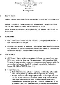 Icon of 20200207 Emerg Prep Minutes