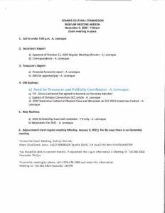 Icon of 20201109 Cultural Comm Agenda