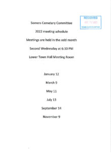 Icon of 2022 Cemetery Mtg Schedule