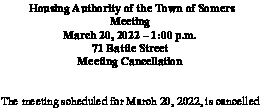Icon of 20220420 Regular Meeting Cancellation