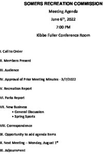 Icon of 20220606 Recreation  Comm Agenda