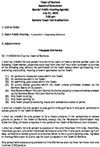 Icon of 20220721 Public Hearing Agenda Trespass Agenda