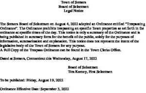 Icon of Trespass Ordinance Legal Notice