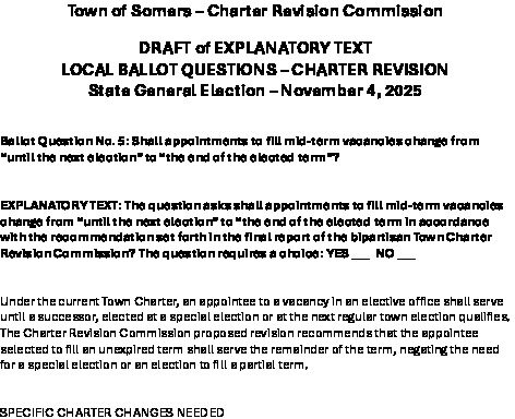 Icon of 2025Town Of Somers - Ballot Question No  5 DRAFT