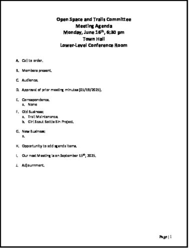 Icon of 20250616 Open Space And Trails Agenda