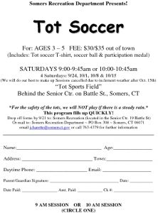 Icon of 2011 Tot Soccer Registration
