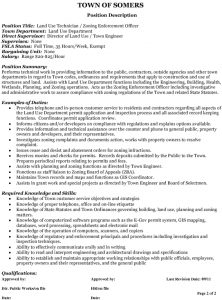 Icon of Land Use Technician Job Description