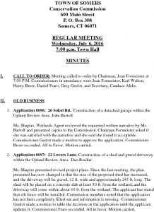 Icon of 20160706 Conservation Commission Minutes