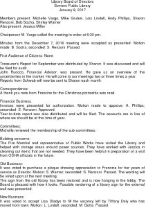 Icon of 20170109 Library Board Minutes
