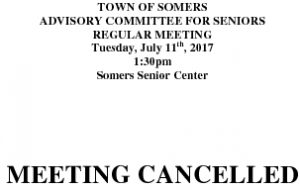 Icon of 20170711 Advisory Committee For Seniors MEETING CANCELLATION