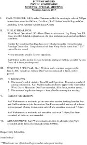 Icon of 20170626 Zoning Commission Special Meeting Minutes