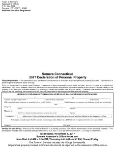 Icon of 2017 Declaration Of Personal Property Full Form