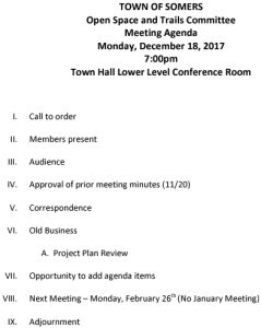 Icon of 20171218 Open Space And Trails Committe Meeting Agenda