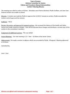 Icon of 20171220 Policies And Procedures Manual Subcommittee Minutes