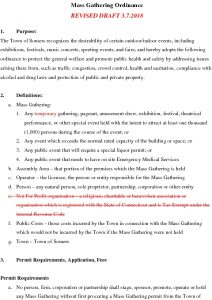 Icon of Mass Gathering Ordinance Rev 3.7.2018