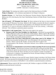 Icon of 20180614 Selectmen Minutes