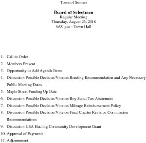 Icon of 20180823 Selectmen Agenda