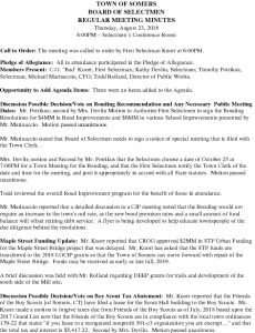 Icon of 20180823 Selectmen Minutes