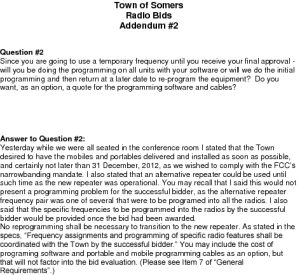 Icon of Radio Bids Addendum 2