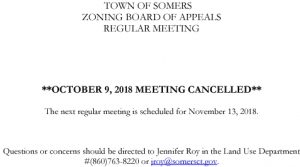 Icon of 20181009 ZBA Meeting Cancelled