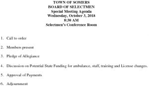 Icon of 20181003 Special BOS Agenda
