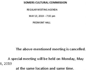 Icon of 20190513 Cultural Comm Mtg Cancellation