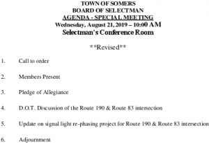Icon of 20190821 Board Of Selectman Special Meeting Agenda