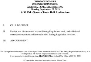 Icon of 20190923 Zoning Commission Agenda Special Meeting