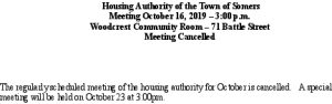 Icon of 20191016 Housing Auth Mtg Cancellation