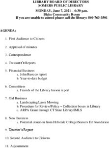 Icon of 20210607 Library Board Agenda