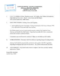 Icon of 20210726 Zoning Commission Special Meeting Minutes