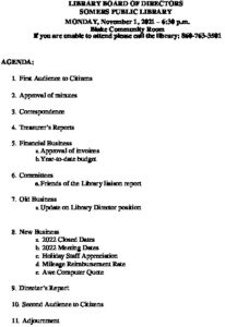 Icon of 20211101 Library Agenda