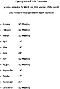 Icon of 2022 OSTC Meeting Schedule