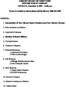 Icon of 20211206 Library Brd Agenda