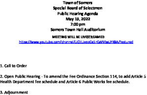 Icon of 20220519 Public Hearing Agenda For Ordinance Article 114 Land Use Fees  Docx