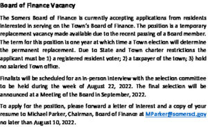 Icon of 20220727-Board Of Finance Vacancy Notice