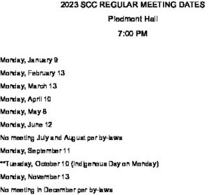 Icon of 2023 Cultural Comm Meeting Schedule