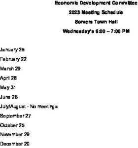 Icon of 2023 EDC Meeting Schedule