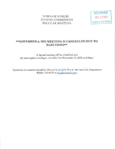 Icon of 2023.11.06 Zoning Commission Meeting Cancelled