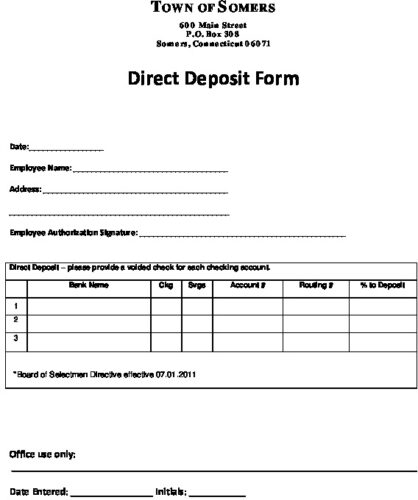 Icon of Direct Deposit Form (2)