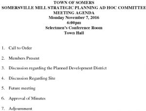 Icon of 20161107 Somersville Mill Strategic Planning Ad Hoc Committe Agenda