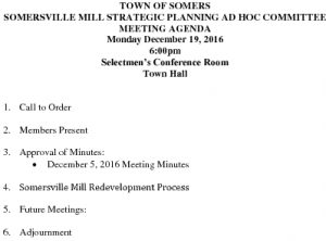 Icon of 20161219 Somersville Mill Strategic Planning Ad Hoc Committe Agenda
