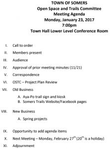Icon of 20170123 Open Space And Trails Committe Meeting Agenda