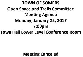 Icon of 20170123 Open Space And Trails Committe Meeting Canceled