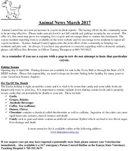 Icon of Animal News March 2017