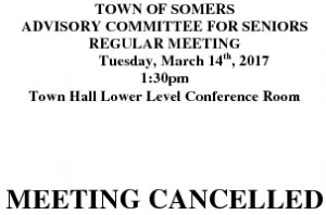 Icon of 20170314 Advisory Committee For Seniors MEETING CANCELLATION