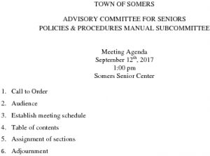 Icon of 20170912 Policies And Procedures Manual Subcommittee Agenda