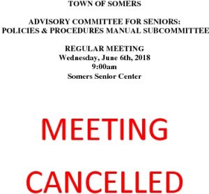 Icon of 20180606 CANCELLATION Of Policies And Procedures Manual Subcommittee
