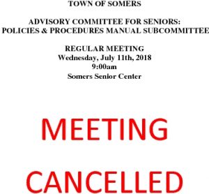 Icon of 20180711 CANCELLATION Of Policies And Procedures Manual Subcommittee