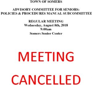 Icon of 20180808 CANCELLATION Of Policies And Procedures Manual Subcommittee